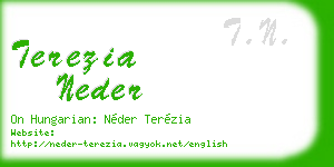 terezia neder business card